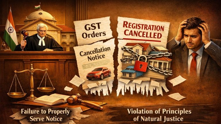 No Obligation to Check GST Portal After Cancellation; Allahabad High Court Quashes GST Orders