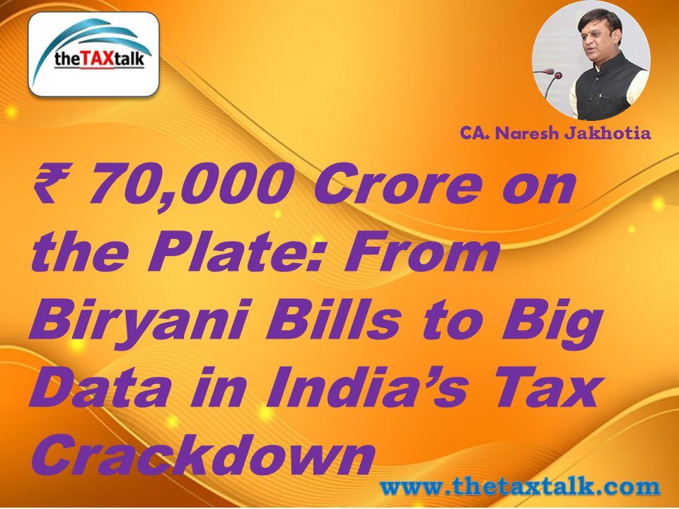 From Biryani Bills to Big Data in