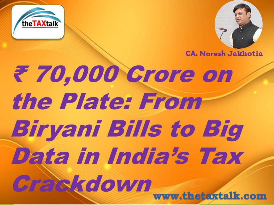 From Biryani Bills to Big Data in Ind