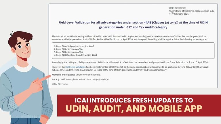 ICAI Introduces Fresh Updates to UDIN, Audit, and Mobile App
