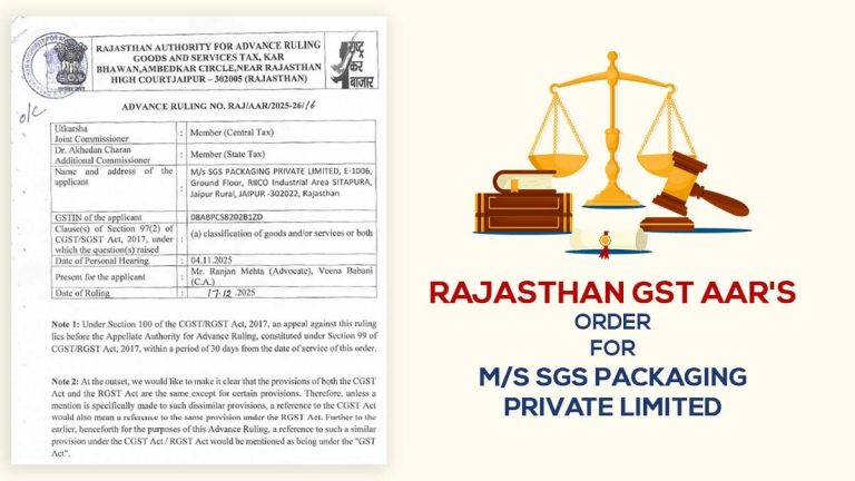 Rajasthan GST AAR