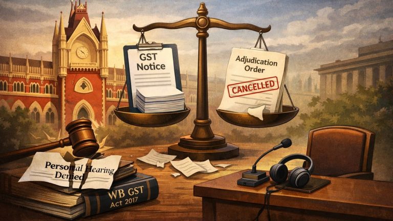 Calcutta HC Upholds SCN, Cancels Adjudication Order for Breach of Natural Justice