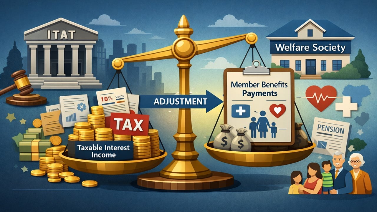 ITAT Allows Welfare Society to Adjust Its Member Benefit Payments Against Taxable Interest Receipts