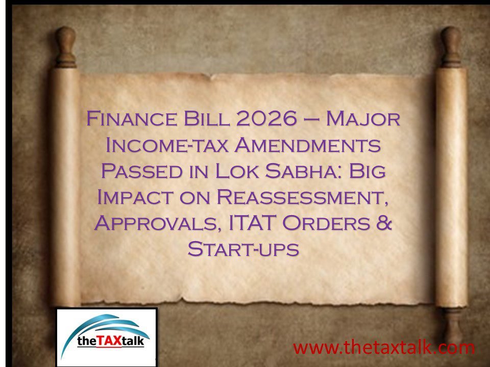 Finance Bill 2026 – Major Income-tax Amendments Pass