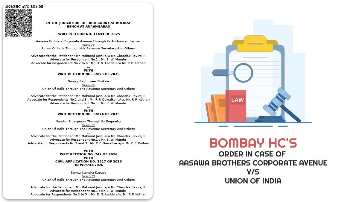 Bombay HC Sets Aside GST SCN U/S 74 for Clubbing Multiple FY in a ...
