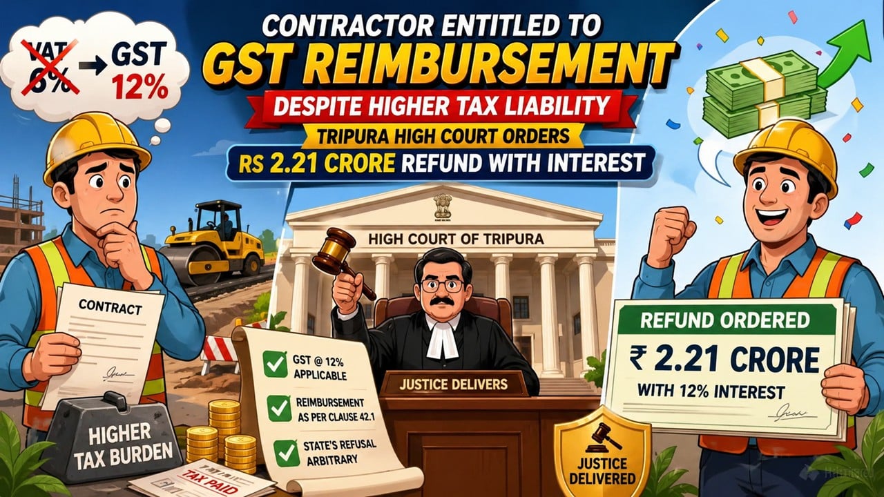 Tripura High Court Orders Rs 2.21 Crore Refund with Interest