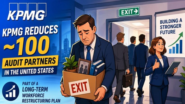 KPMG Reduces 100 Audit Partners in US as Part of Workforce Restructuring Plan