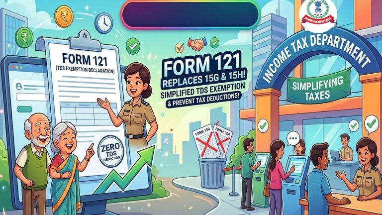 New Income Tax Act 2025 Replaces Form 15G and 15H With Form 121; A Simple Way to Avoid TDS