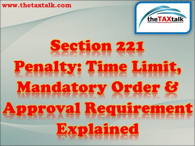 Time Limit, Mandatory Order & Approval