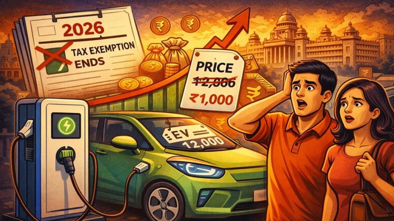 Karnataka Govt Ends 100% Tax Exemption on EVs in State, Effective April 2026 [Read Notification]