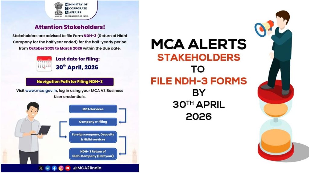 MCA Reminds Stakeholders to Submit NDH-3 Forms by 30th April 2026 | Biz ...
