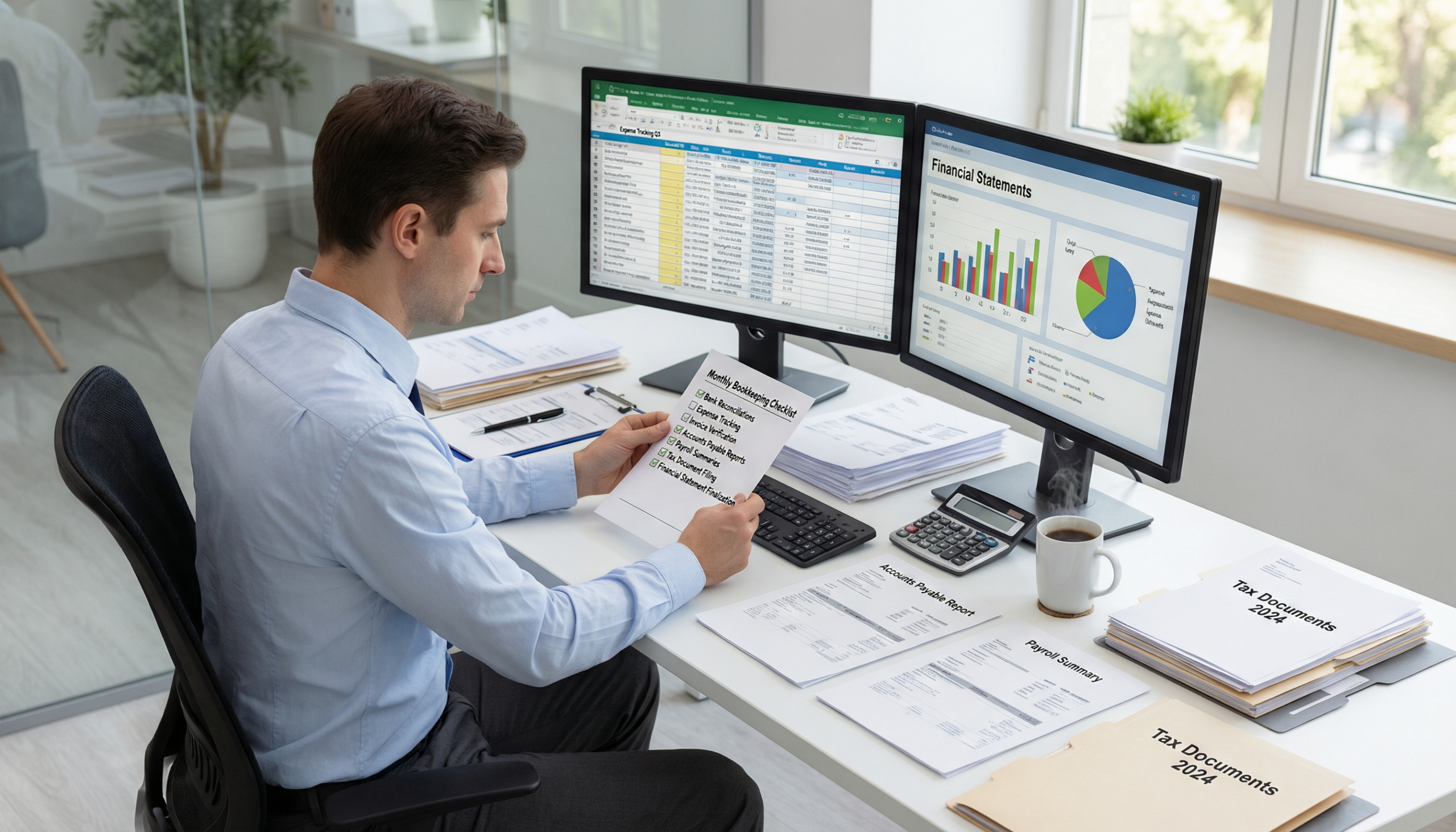 Monthly Bookkeeping Checklist for Businesses: What to Do Every Month Without Missing a Step