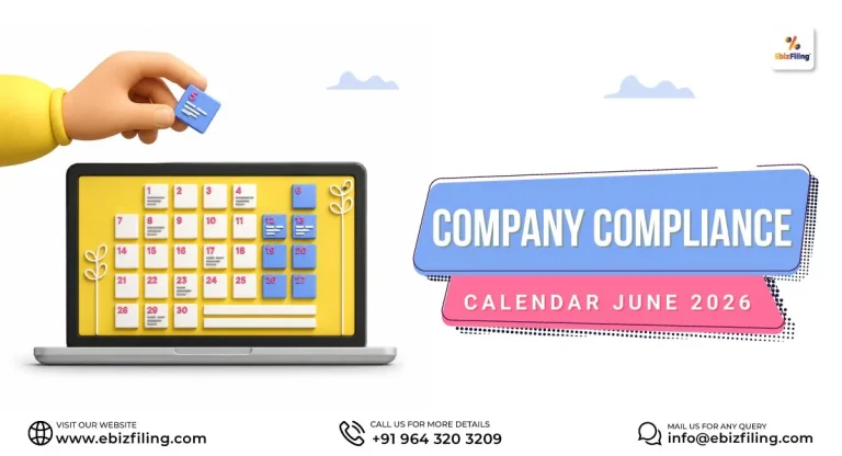 Company Compliance Calendar June 2026 for ROC, GST, and income tax due dates