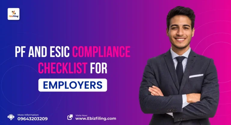 PF and ESIC compliance checklist for employee payroll and statutory filings