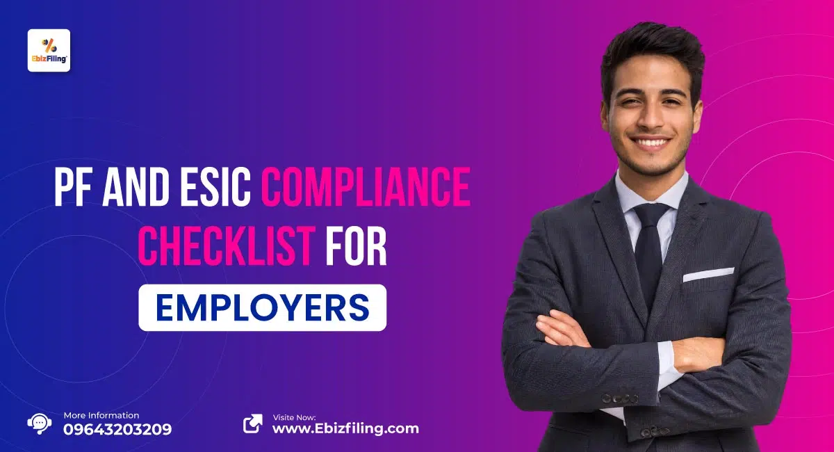 PF and ESIC compliance checklist for employee payroll and statutory filings