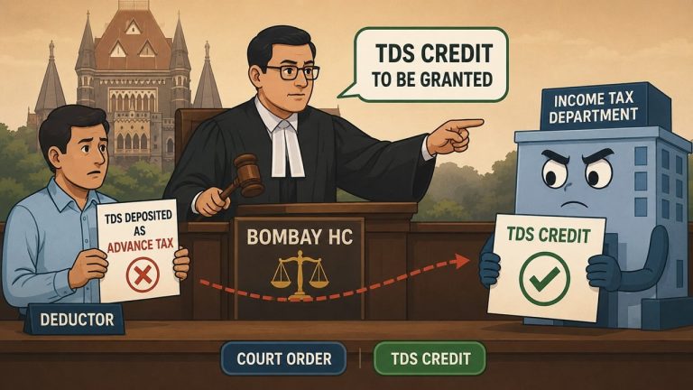 Bombay HC Directs Income Tax Dept. to Grant TDS Credit Despite Wrong Deposit as Advance Tax by Deductor.