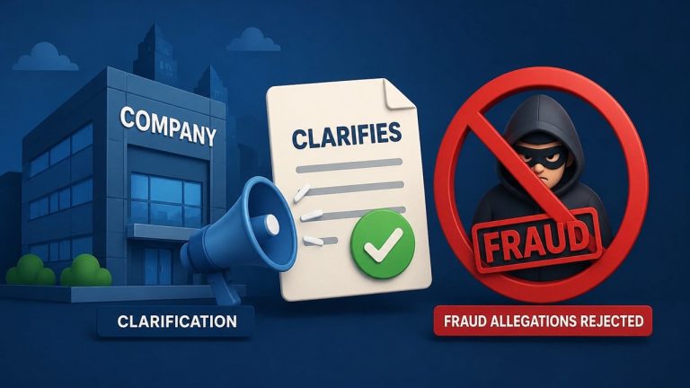 Company Clarifies Interim Market Regulator Order, Rejects Fraud Allegations.