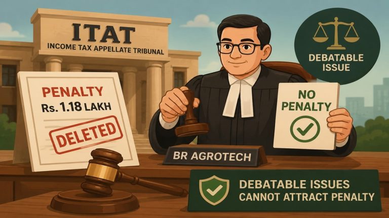 ITAT Deletes Rs 1.18 Lakh Penalty on BR Agrotech, Rules Debatable Issues Cannot Attract Penalty