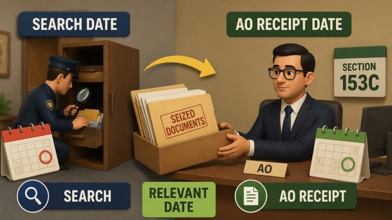 For Section 153C, Relevant Date Is AO’s Receipt of Seized Documents, Not Search Date