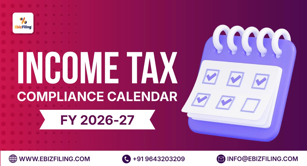 Income Tax Compliance Calendar FY 2026-27 with key tax filing due dates