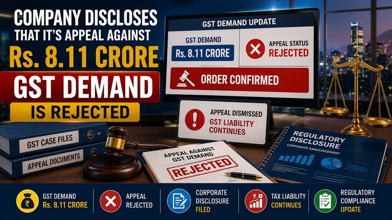 Sula Vineyards Discloses That Its Appeal Against Rs 8.11 Crore GST Demand Is Rejected