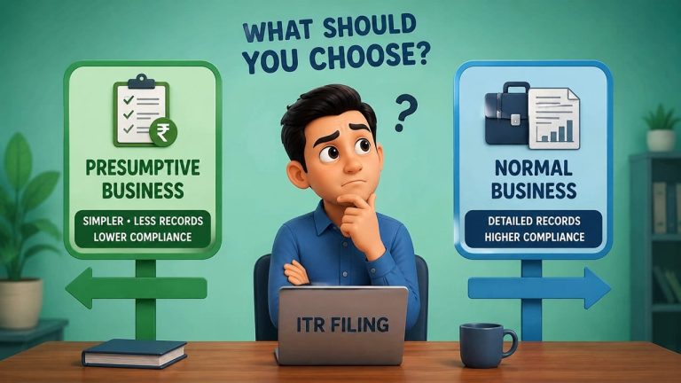 Presumptive Business or Normal Business While Filling of Your ITR