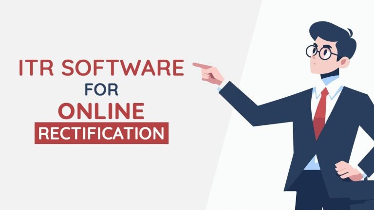 How Does ITR Software Help Taxpayers with Online Rectification