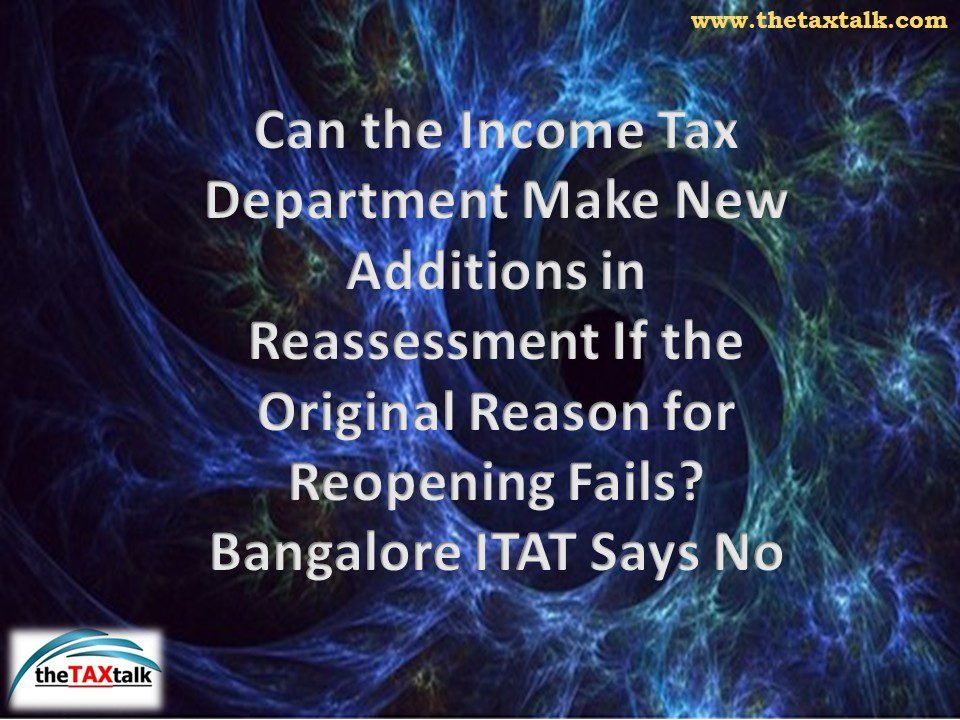Can the Income Tax Department Make New Additions