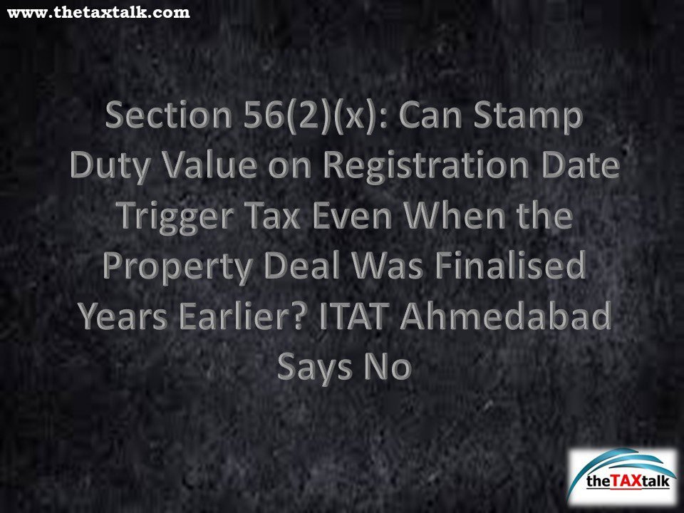 Can Stamp Duty Value on Registration Date