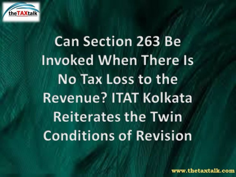 Can Section 263 Be Invoked When There Is No Tax Loss