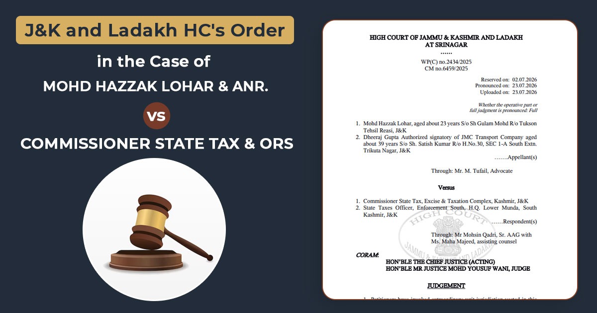 One-Day Delay Invalid in GST Penalty Proceedings U/S 129(3)