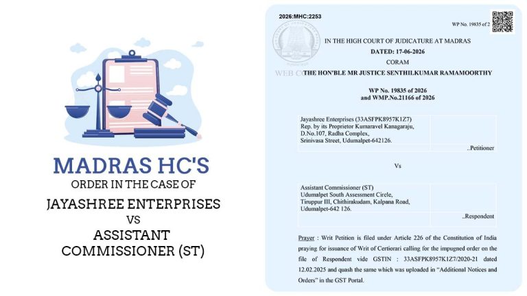 Madras High Court Upholds GST Interest on Wrongful ITC Utilisation Despite GSTR-3B and GSTR-2A Mismatch