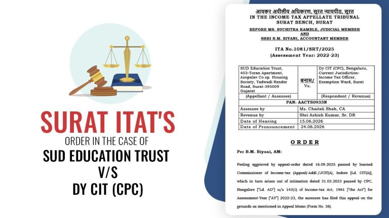 Delay in Filing Form 10B Not a Valid Ground to Deny Section 11/12 Exemption