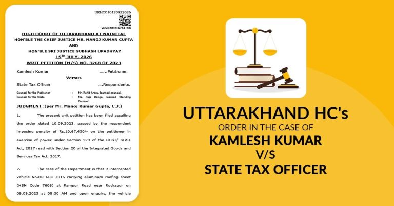Minor GST E-Way Bill Typo Can't Trigger Section 129 Penalty