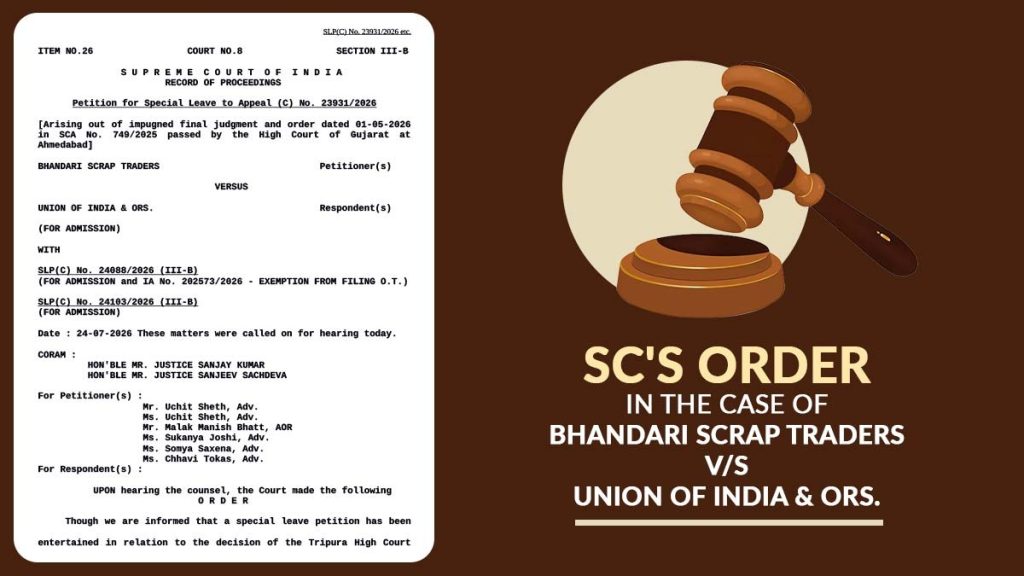 SC Upholds Gujarat HC Ruling GST ITC Allowed Only After Supplier Pays Tax